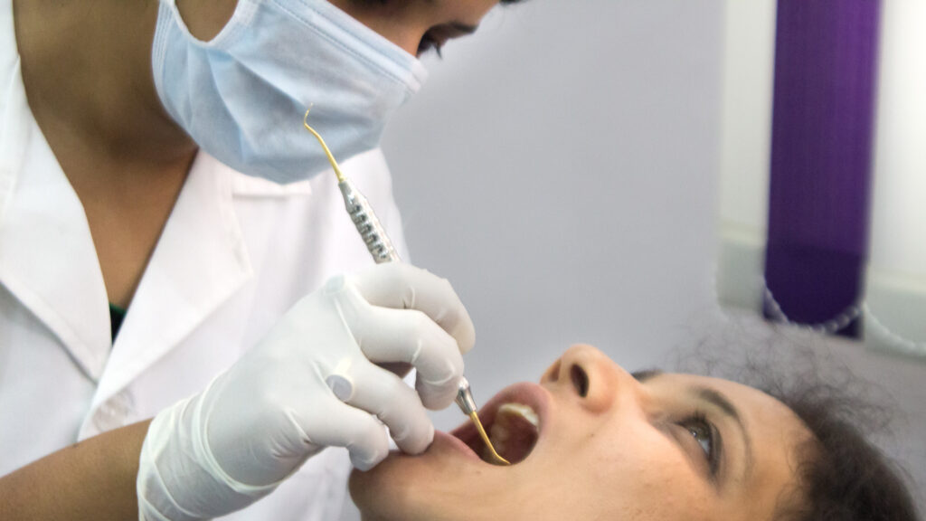 Modern dental chair at PurpleDent